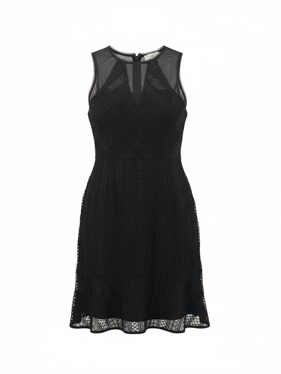 Adelyn Rae Dresses & Skirts - Adelyn Rae Black Sleeveless Lace A-Line Mini Dress